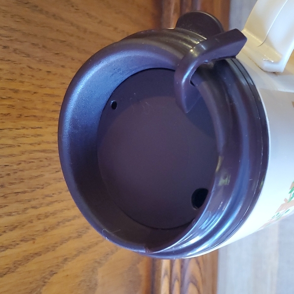 Tim Hortons 16 oz Thermo-Serve Plastic Travel Tumbler - Trees Design - 2012 - Picture 5 of 9